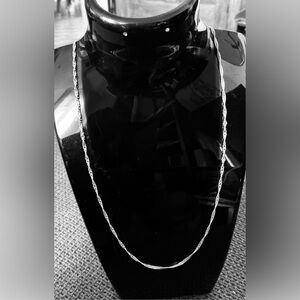 925 Silver Twisted Rope Necklace